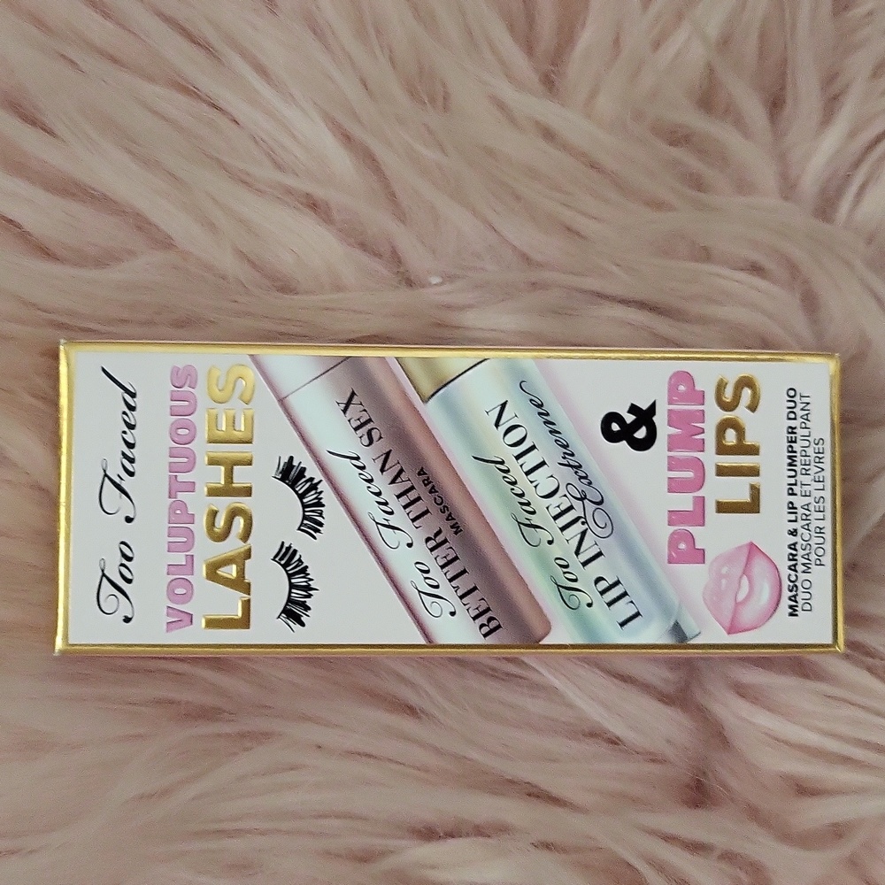HOST PICK!! Brand New TOO FACED MASCARA & LIP PLUMPER DUO